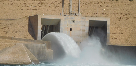 Work in progress in Mosul Dam Trevi spa