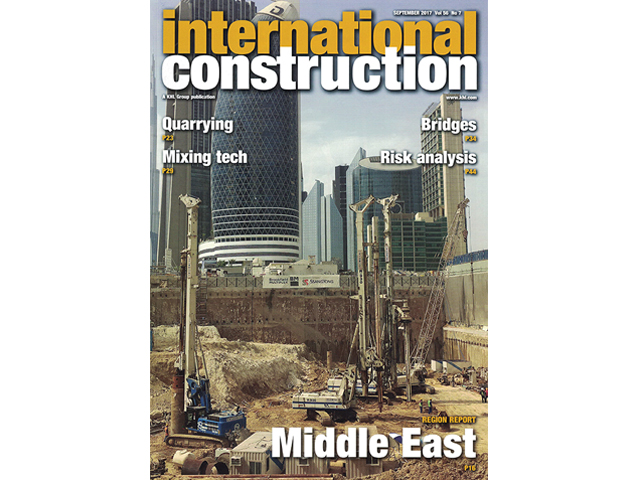 ICD Tower Project sulla copertina di International Construction (Settembre 2017)