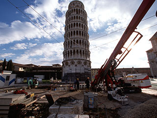 The restoration of the LEANING TOWER OF PISA Trevi spa