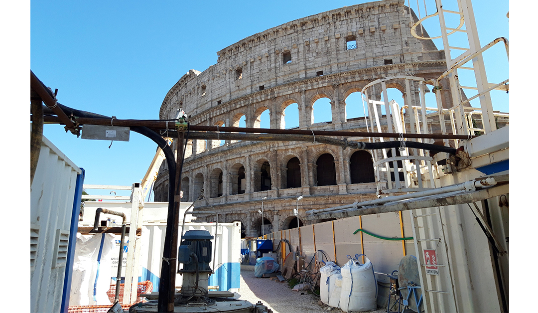 METRO C - COMPENSATION GROUTING ALLA STAZIONE COLOSSEO DELLA LINEA B DELLA METRO DI ROMA | Trevi Spa 2